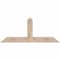Ekena Millwork Portland Smooth Timber Gable Bracket, Douglas Fir, 60"W x 25"H x 3 1/2"D x 5 1/2"F, 10/12 Pitch GBW060X25X0406POR00SDF - alternate 1